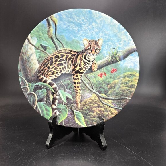 Margay Cat Collectible Plate Great Cats Bradford Exch Knowles China PD88 - Picture 2 of 5